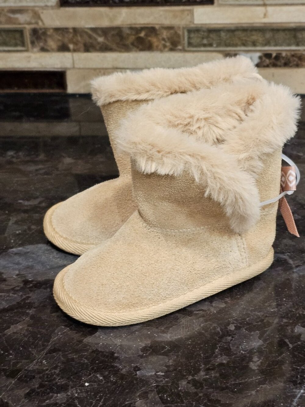 BEARPAW Faux-Fur Shearling Toddler Boots (6/12 M)